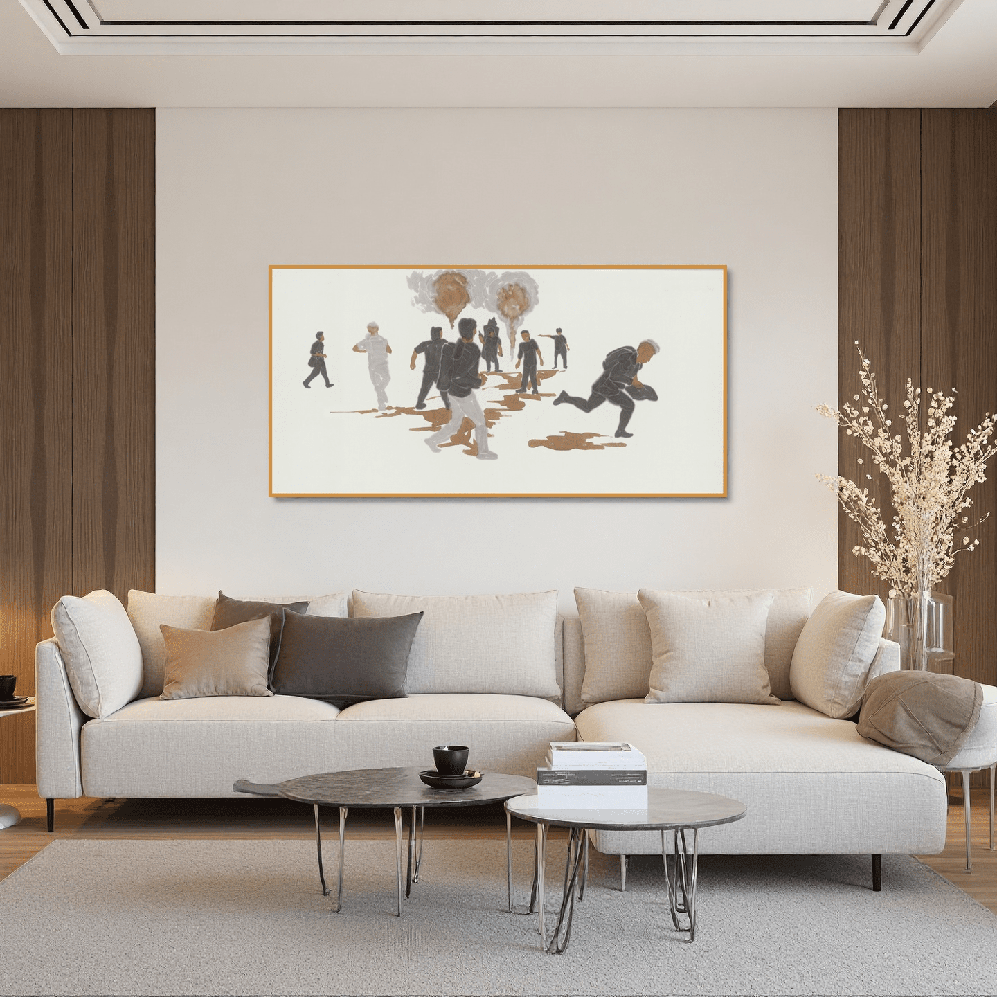 He Jun | Shout - 54.3'' × 26.8'' | Original Painting by Chinese Artist | Magic Bear Art