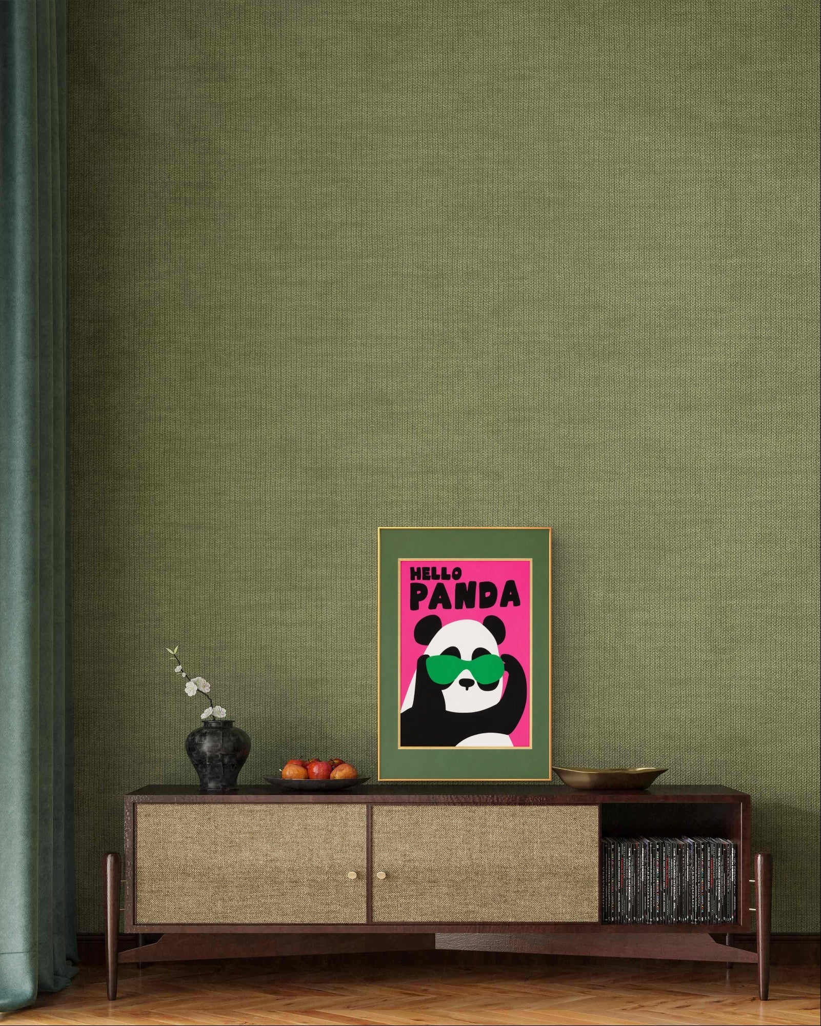 Hello Panda | Chinese Original Painting | Magic Bear Art