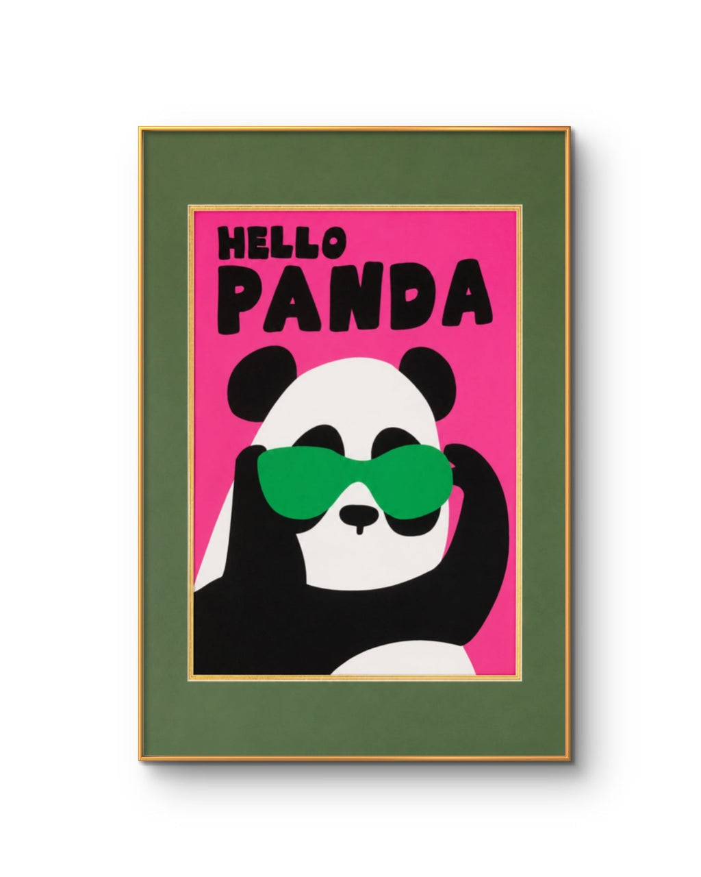 Hello Panda | Chinese Original Painting | Magic Bear Art