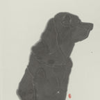 Ink Dog - 54.3'' × 26.8'' | Chinese Original Painting | Magic Bear Art