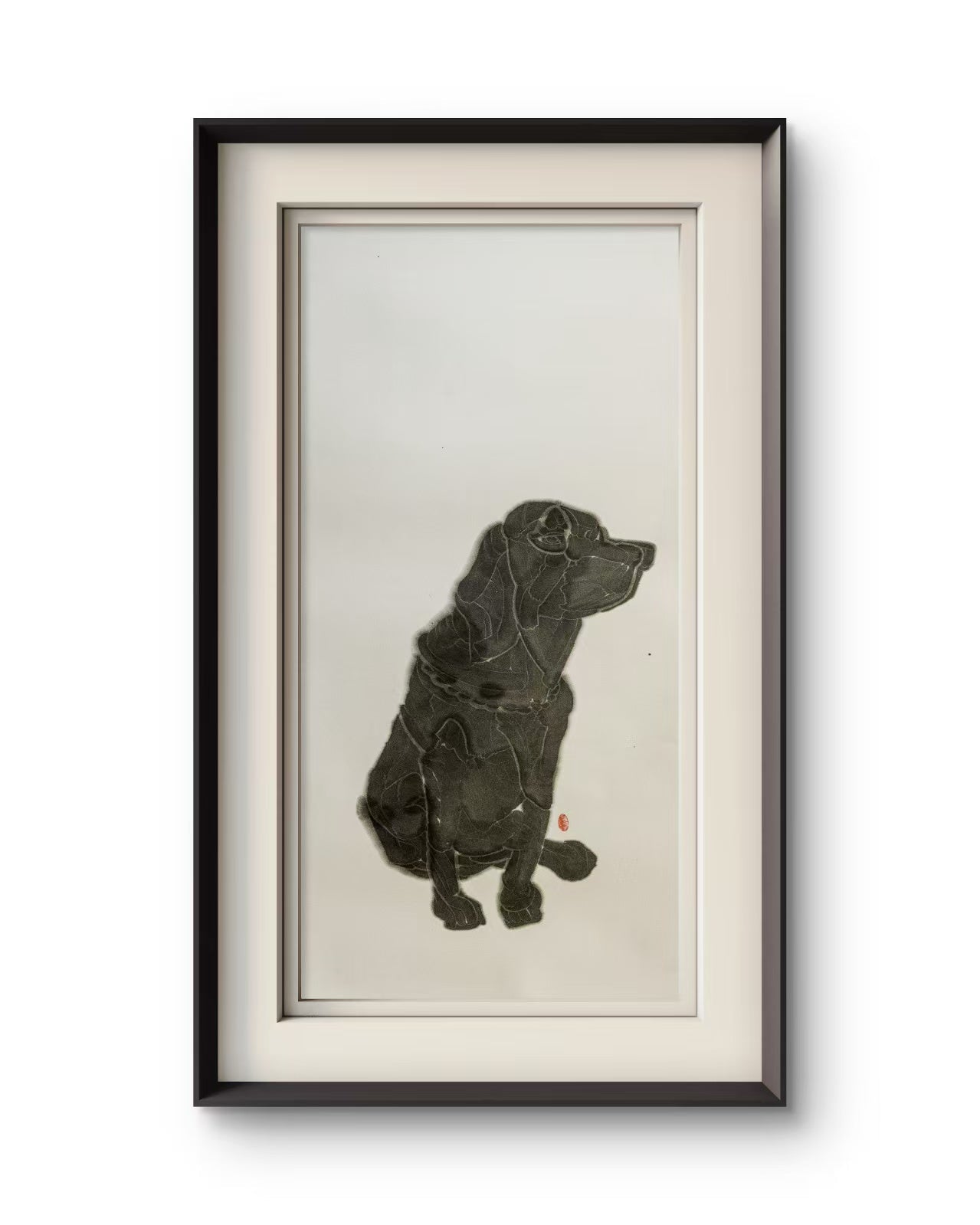 Ink Dog | Chinese Original Painting | Magic Bear Art