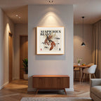 Kunpeng (Chinese Mythical Beast) - silk wall art 19.7'' × 19.7'' | Original Painting by Chinese Artist | Magic Bear Art