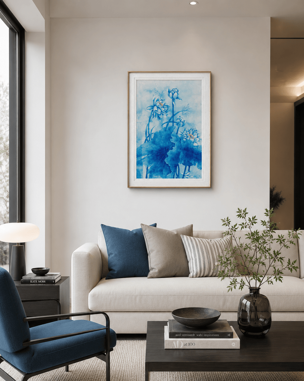Lotus in Stillness | Chinese Original Painting | Magic Bear Art