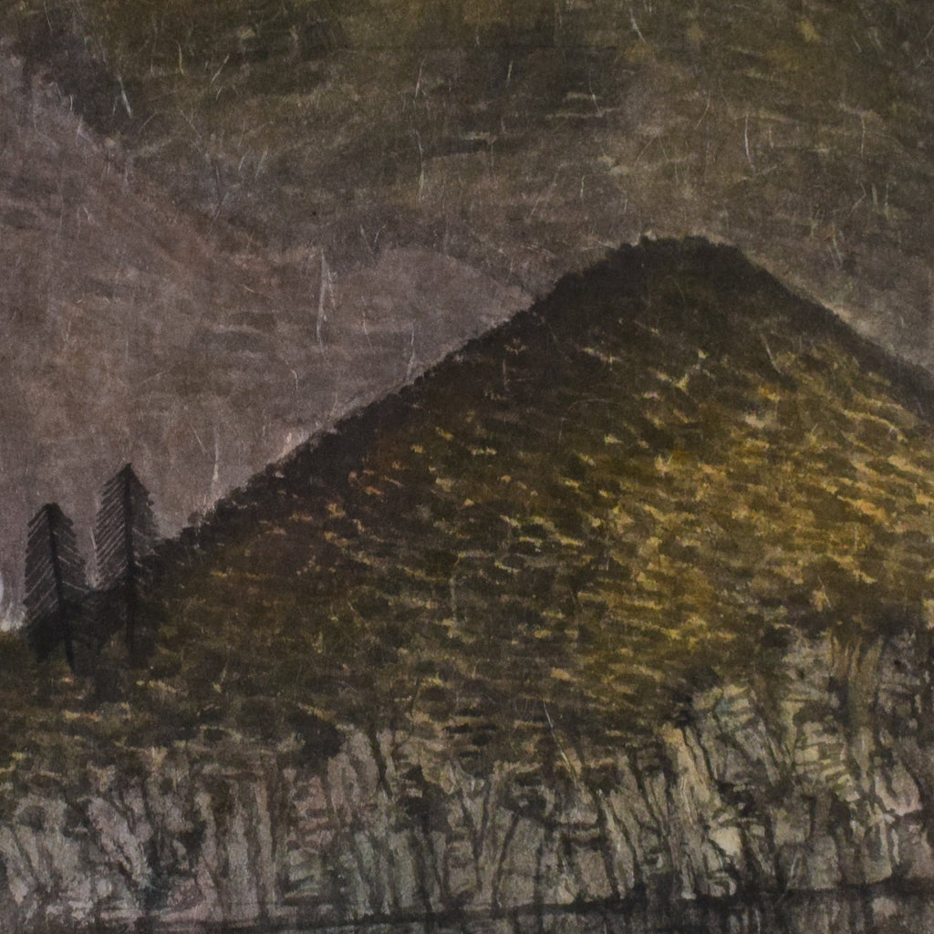 Night Wind—Ink on Xuan Paper, 13.8''× 13.8'' | Original Painting by Chinese Artist | Magic Bear Art