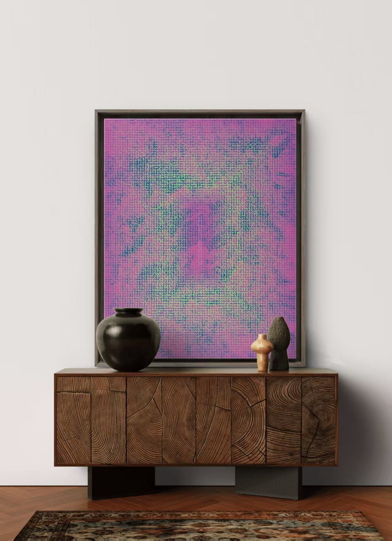 Nine Odes Series No. 5 - Oil on Canvas 39.4'' × 31.5'' | Chinese Original Painting | Magic Bear Art