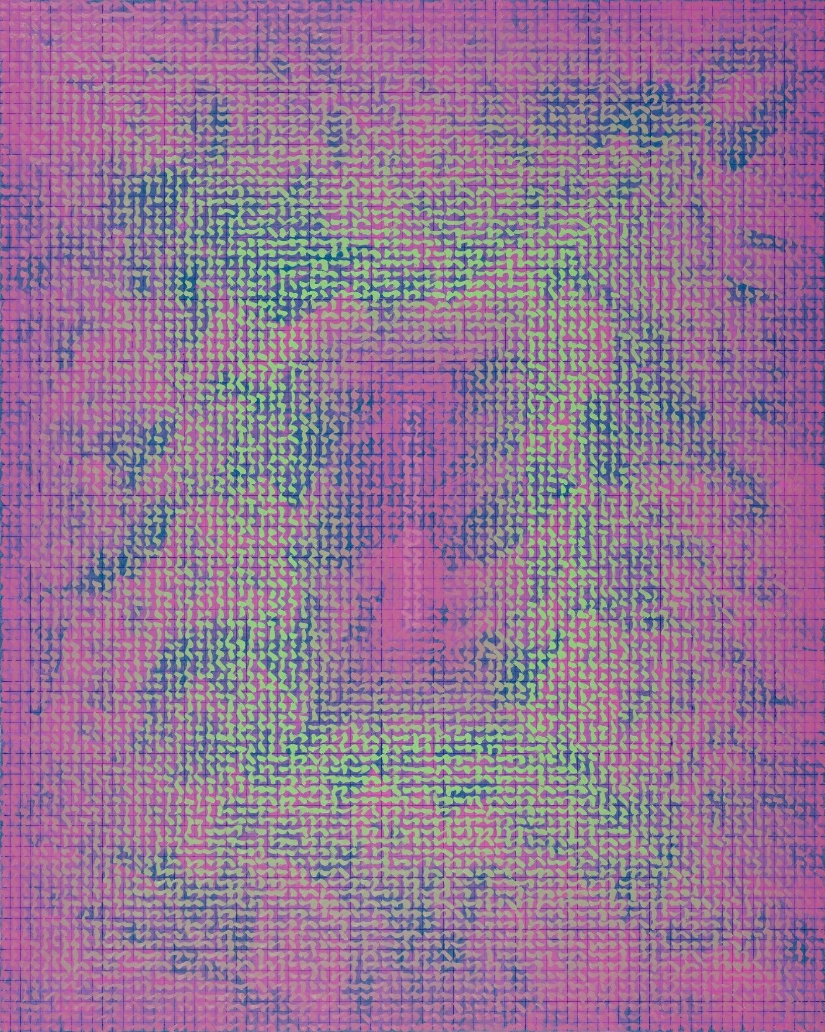 Nine Odes Series No. 5 - Oil on Canvas 39.4'' × 31.5'' | Chinese Original Painting | Magic Bear Art