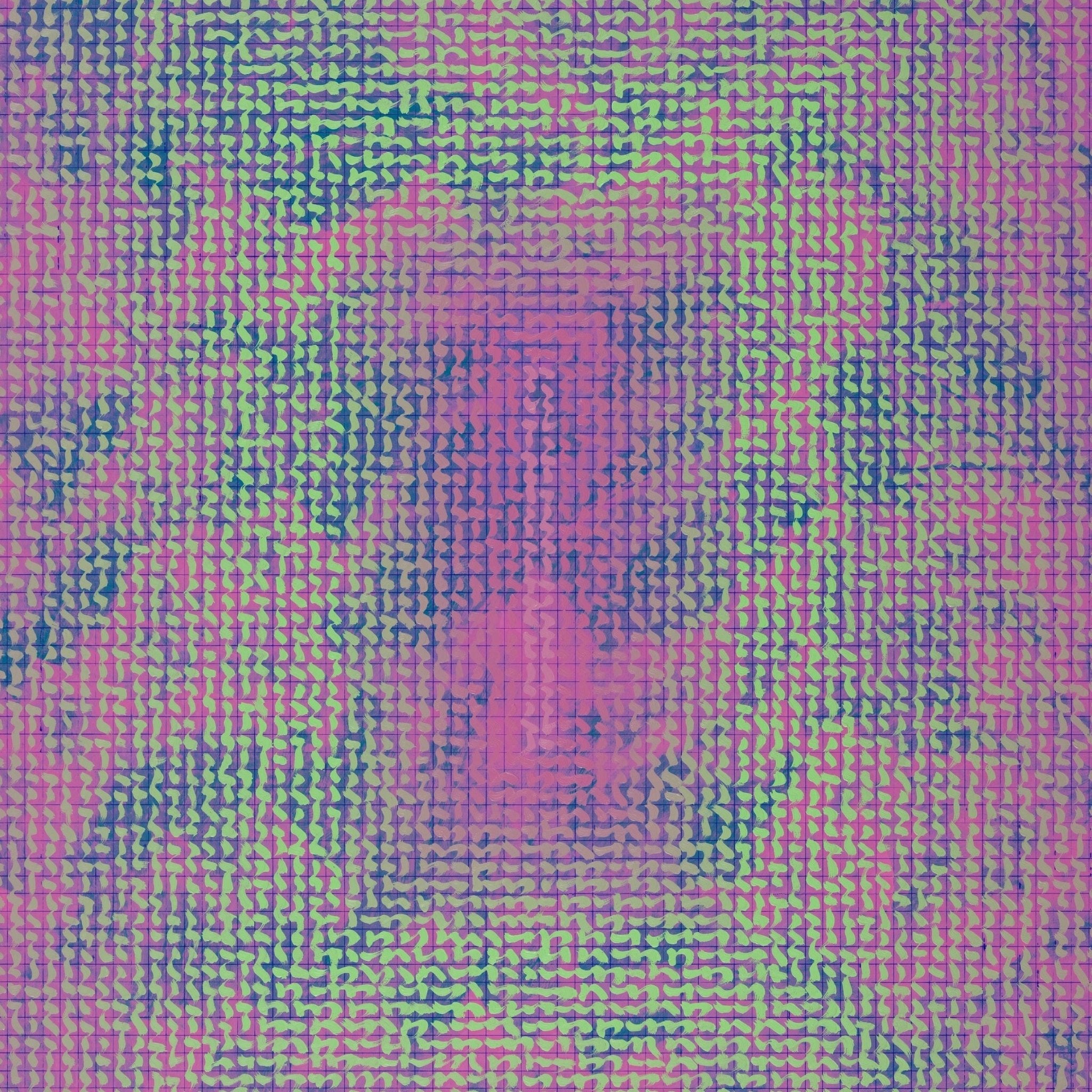 Nine Odes Series No. 5 - Oil on Canvas 39.4'' × 31.5'' | Chinese Original Painting | Magic Bear Art