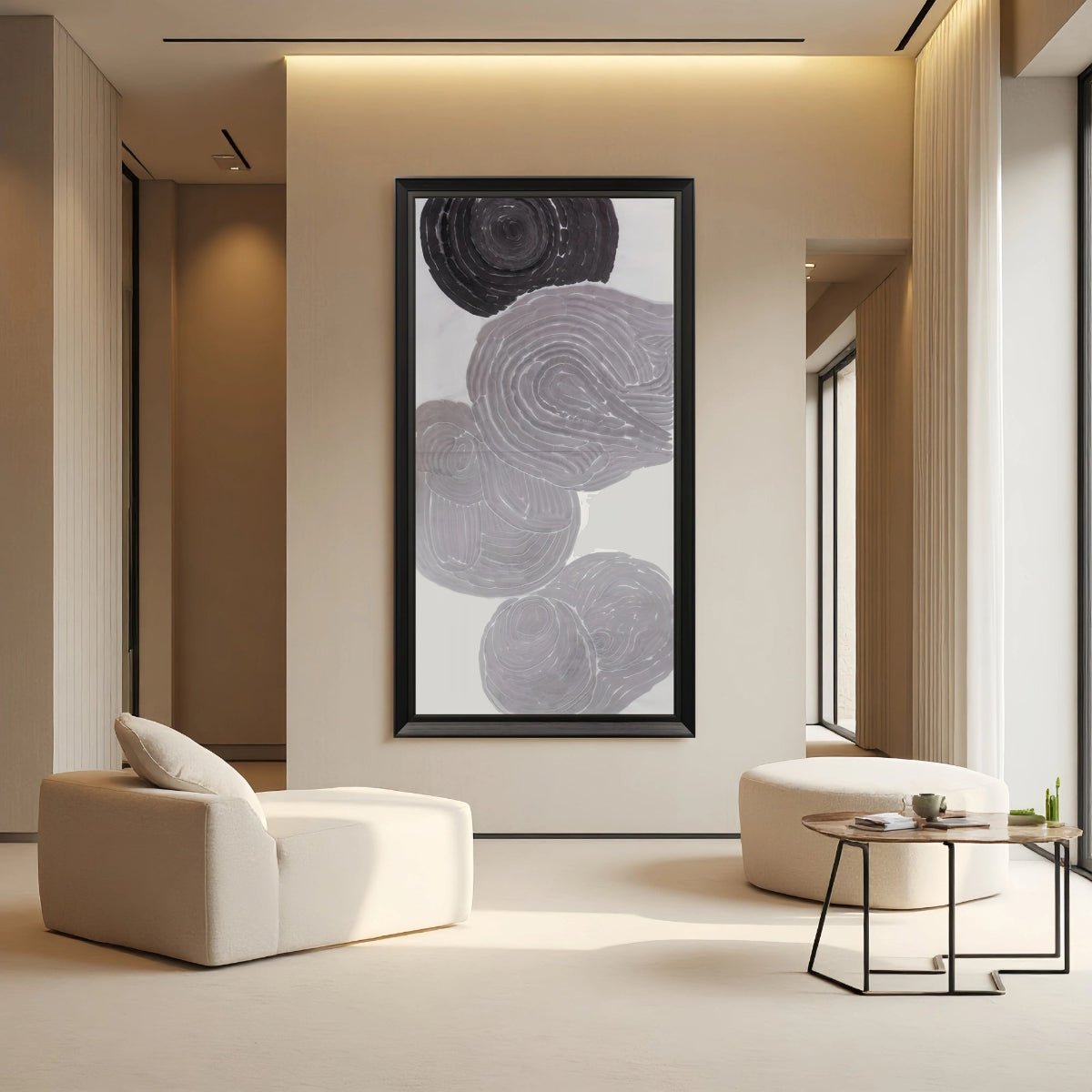 One Life Series - 54.3'' × 27.2'' | Original Painting by Chinese Artist | Magic Bear Art