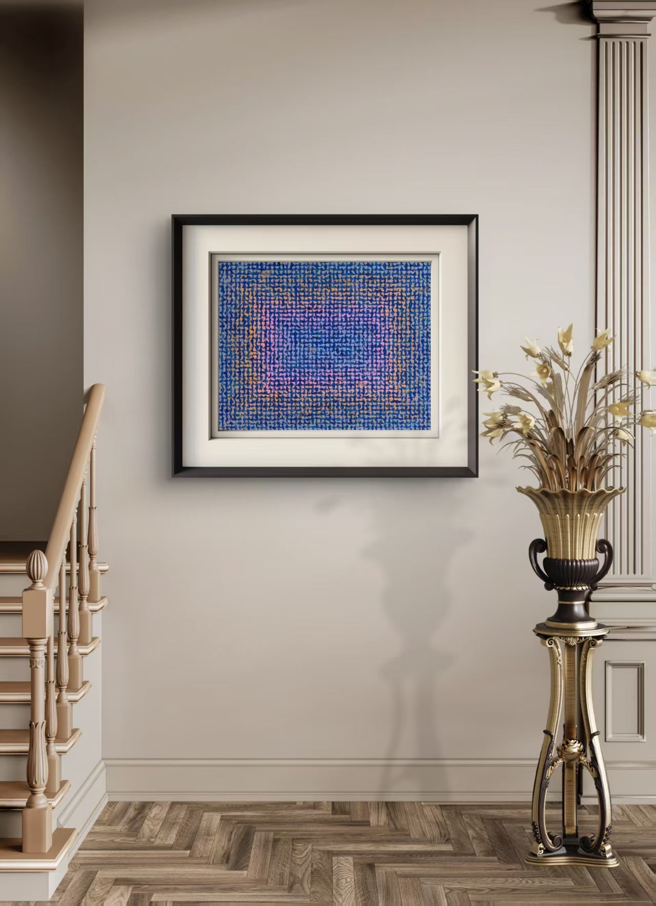 Peach Blossom Spring Series No. 8 - Oil on Canvas 15.7'' × 19.7'' | Chinese Original Painting | Magic Bear Art