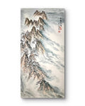 Peaks Above the Sea of Clouds - Ink and Color on Xuan Paper 54.3'' × 27.2'' | Chinese Original Painting | Magic Bear Art