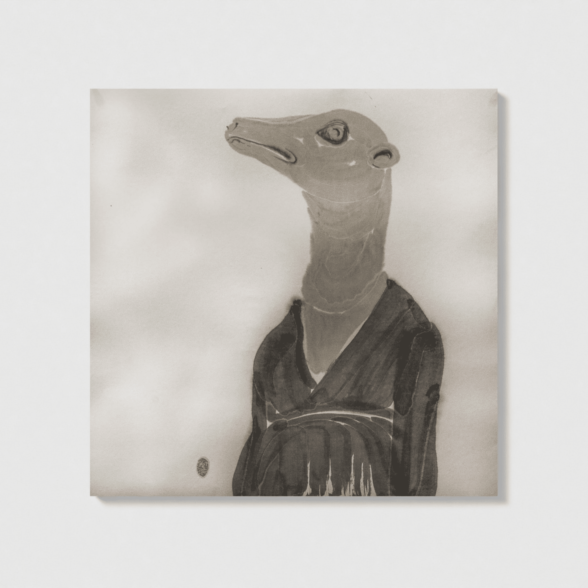 Portraits of the Self Series No.1 - 26.8'' × 26.8'' | Original Painting by Chinese Artist | Magic Bear Art