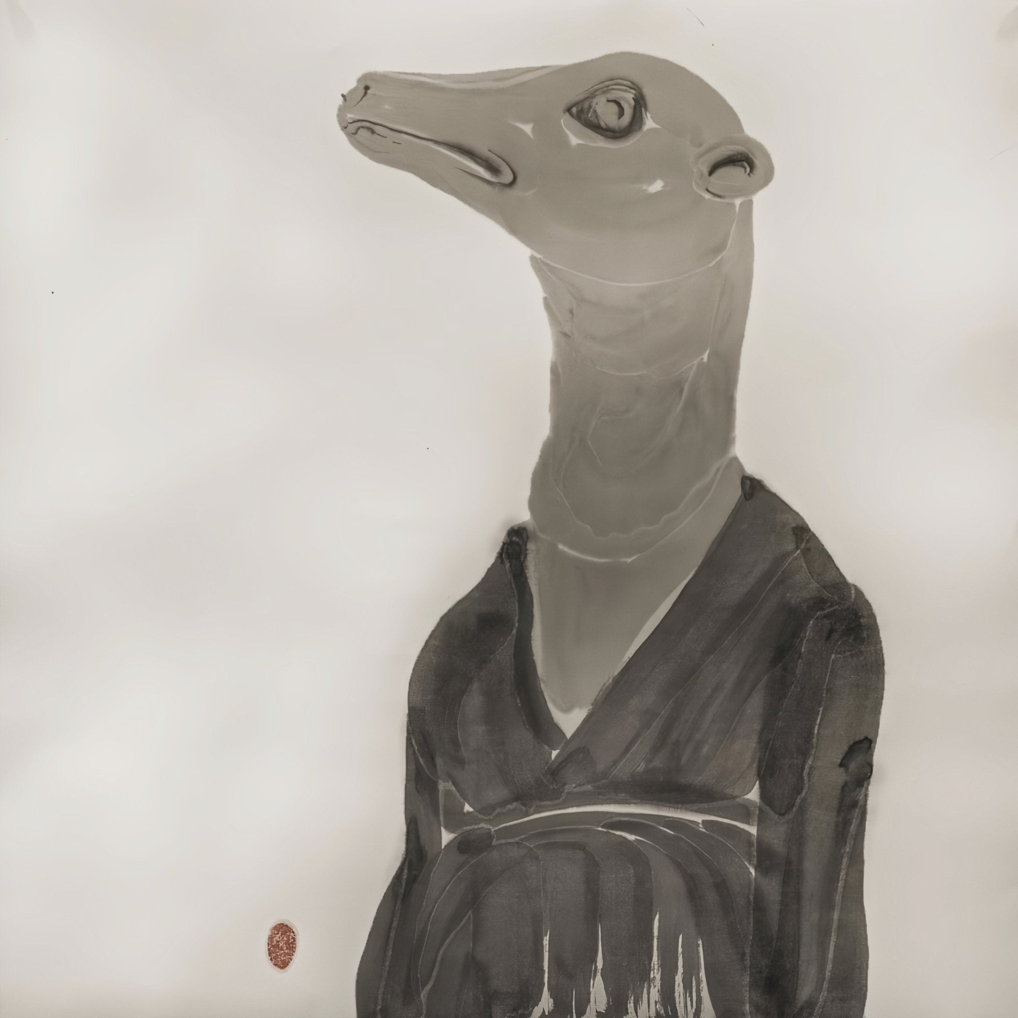 Portraits of the Self Series No.1 - 26.8'' × 26.8'' | Original Painting by Chinese Artist | Magic Bear Art