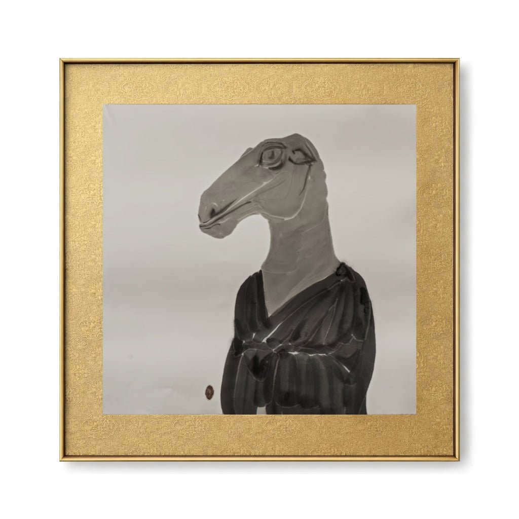 Portraits of the Self Series No.3 - 26.8'' × 26.8'' | Original Painting by Chinese Artist | Magic Bear Art