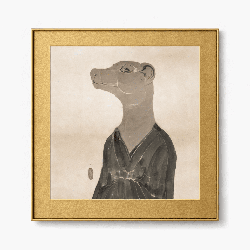 Portraits of the Self Series No.4 - 26.8''× 26.8'' | Original Painting by Chinese Artist | Magic Bear Art