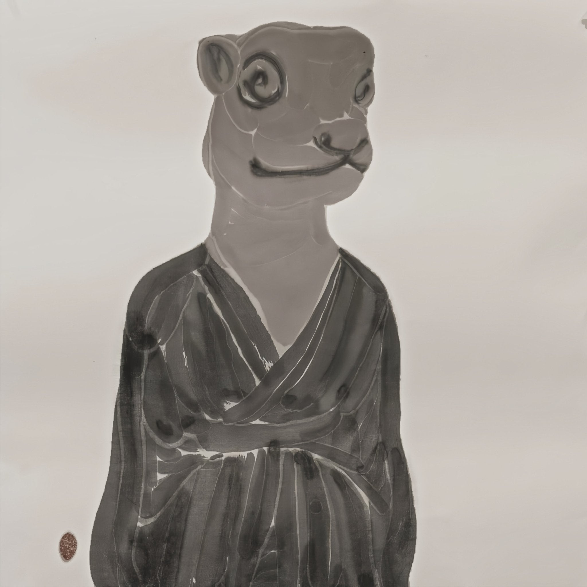 Portraits of the Self Series No.5 - 26.8''× 26.8'' | Original Painting by Chinese Artist | Magic Bear Art