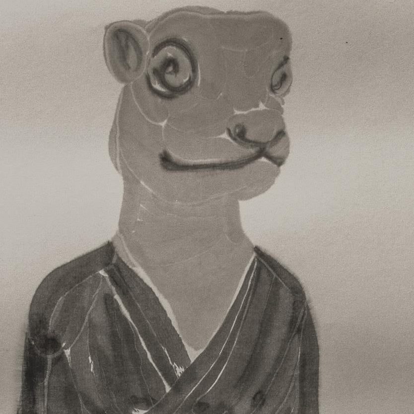 Portraits of the Self Series No.5 - 26.8''× 26.8'' | Original Painting by Chinese Artist | Magic Bear Art