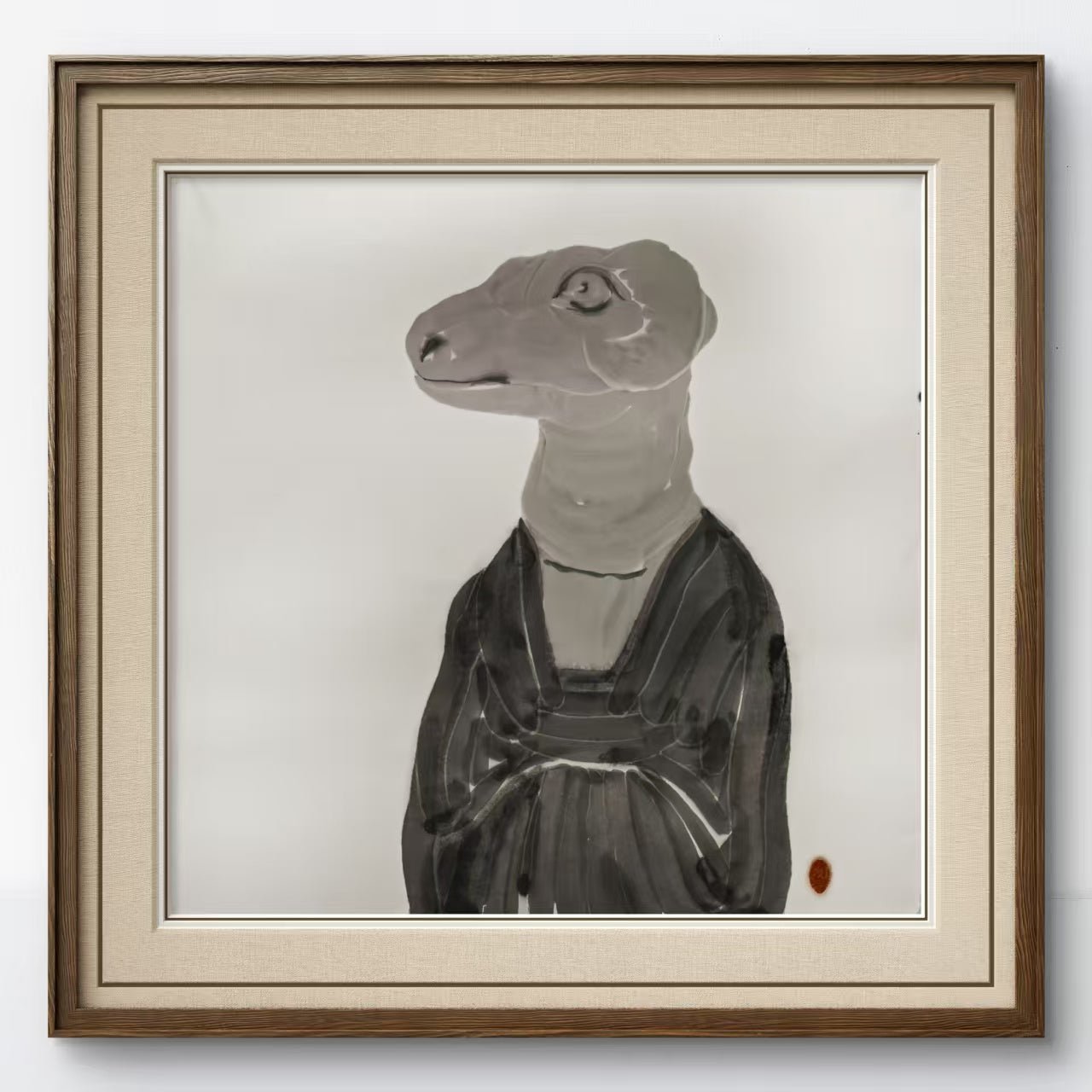 Portraits of the Self Series No.7 - 26.8'' × 26.8'' | Original Painting by Chinese Artist | Magic Bear Art