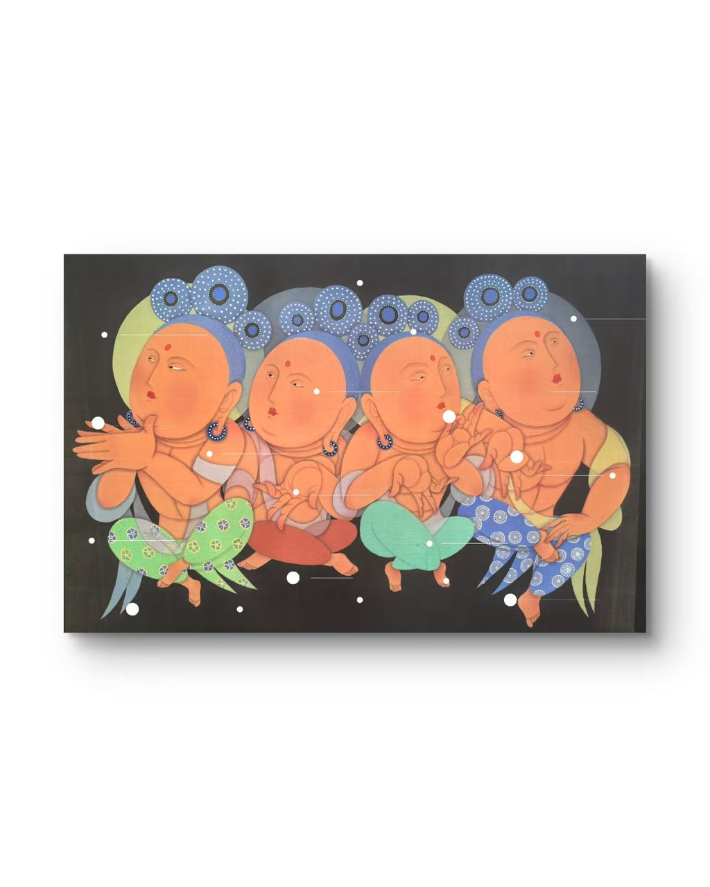 Prologue - Ink and Color on Silk 29.5'' × 21.7'' | Chinese Original Painting | Magic Bear Art