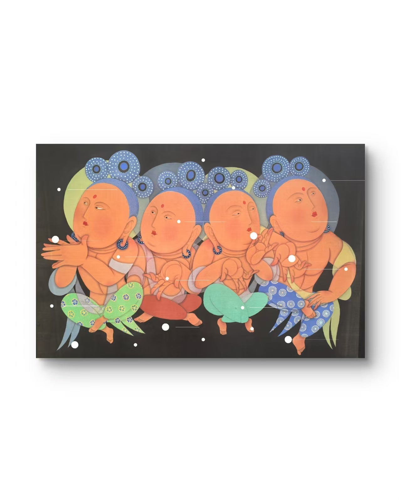Prologue - Ink and Color on Silk 29.5'' × 21.7'' | Chinese Original Painting | Magic Bear Art