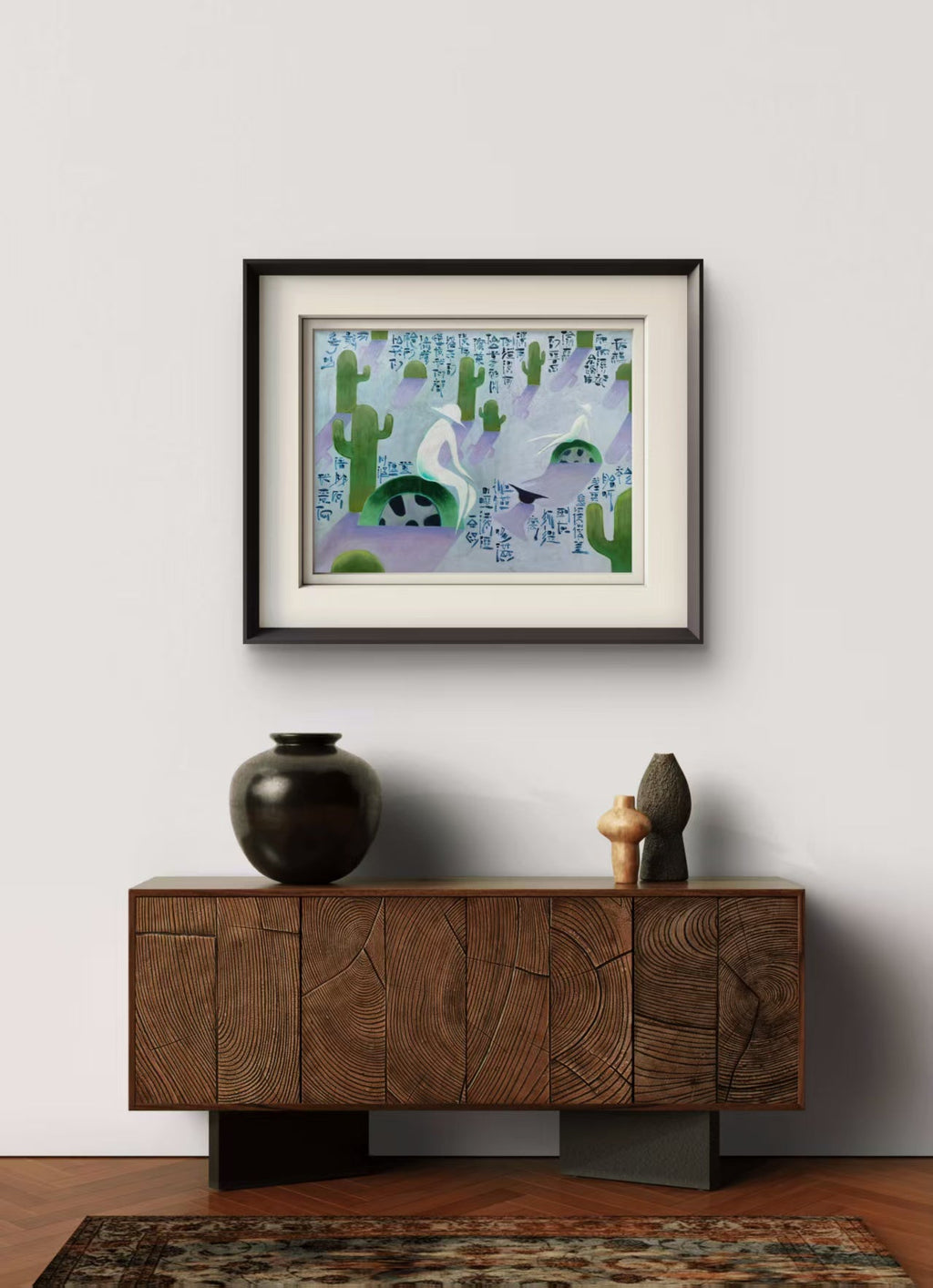 Road Movie - Oil on Canvas 31.5'' × 23.6'' | Chinese Original Painting | Magic Bear Art
