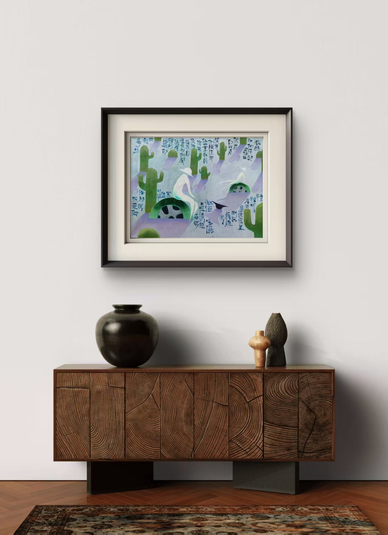 Road Movie - Oil on Canvas 31.5'' × 23.6'' | Chinese Original Painting | Magic Bear Art