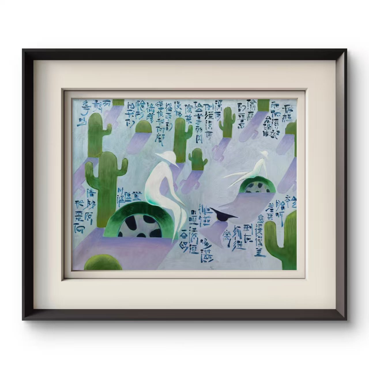 Road Movie - Oil on Canvas 31.5'' × 23.6'' | Chinese Original Painting | Magic Bear Art