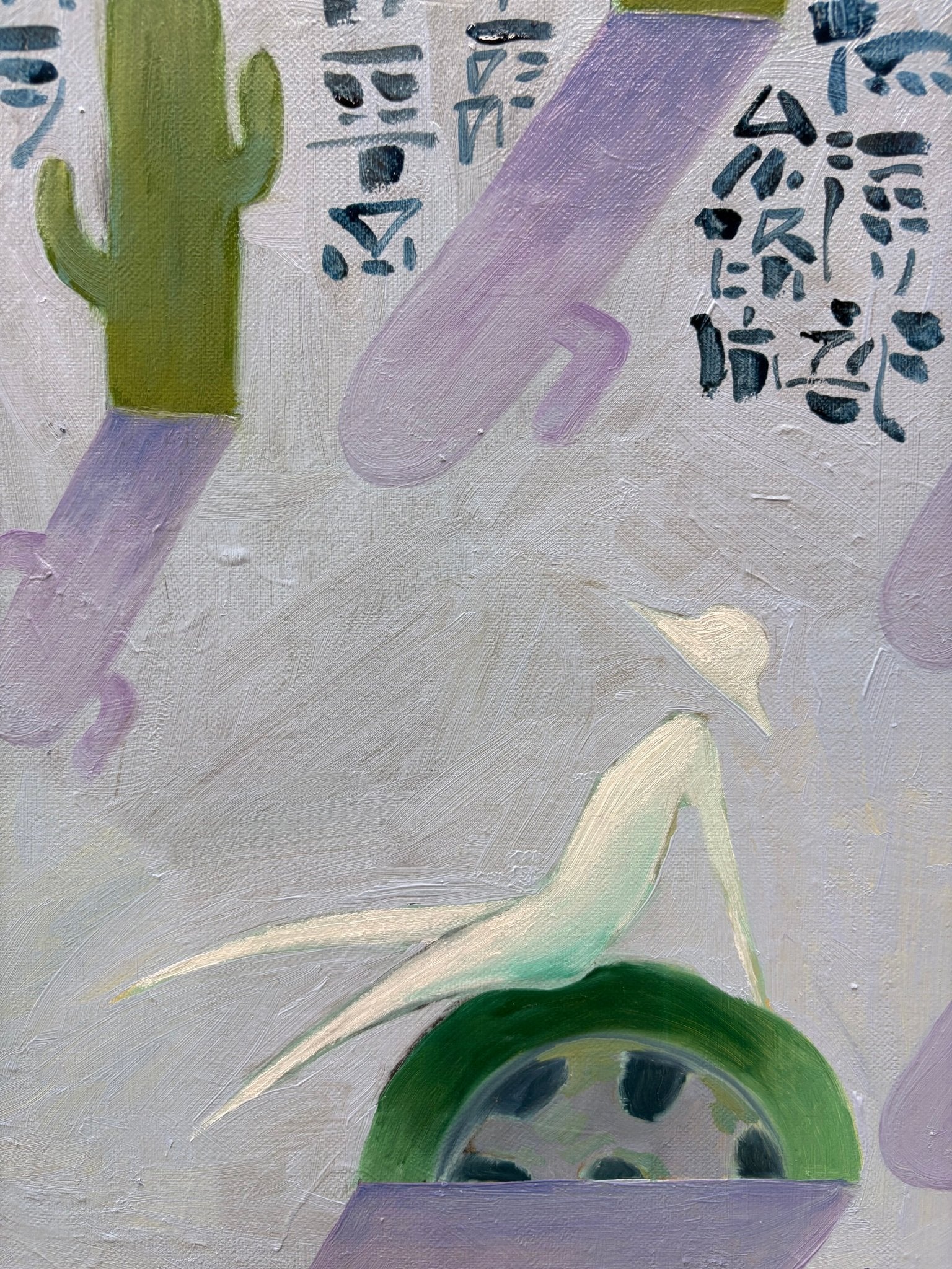 Road Movie - Oil on Canvas 31.5'' × 23.6'' | Chinese Original Painting | Magic Bear Art