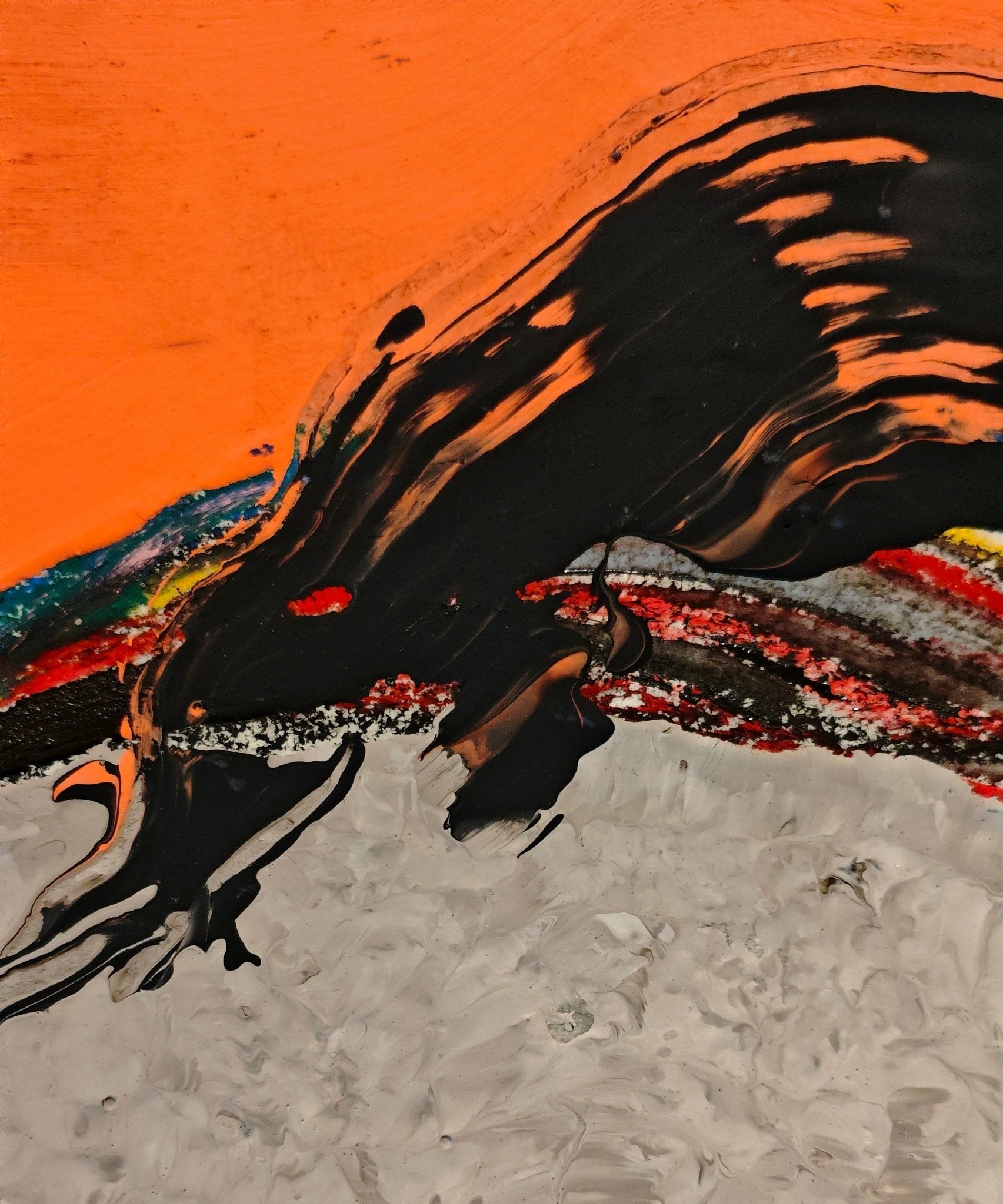 Roman Fantasy | Mixed Media, 26.8''× 26.8'' | Original Painting by Chinese Artist | Magic Bear Art