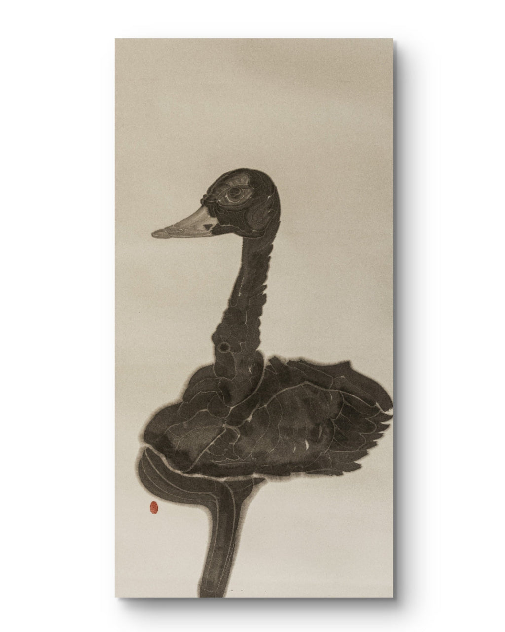 Silent Swan - Chinese Ink Painting 54.3'' × 26.8'' | Chinese Original Painting | Magic Bear Art