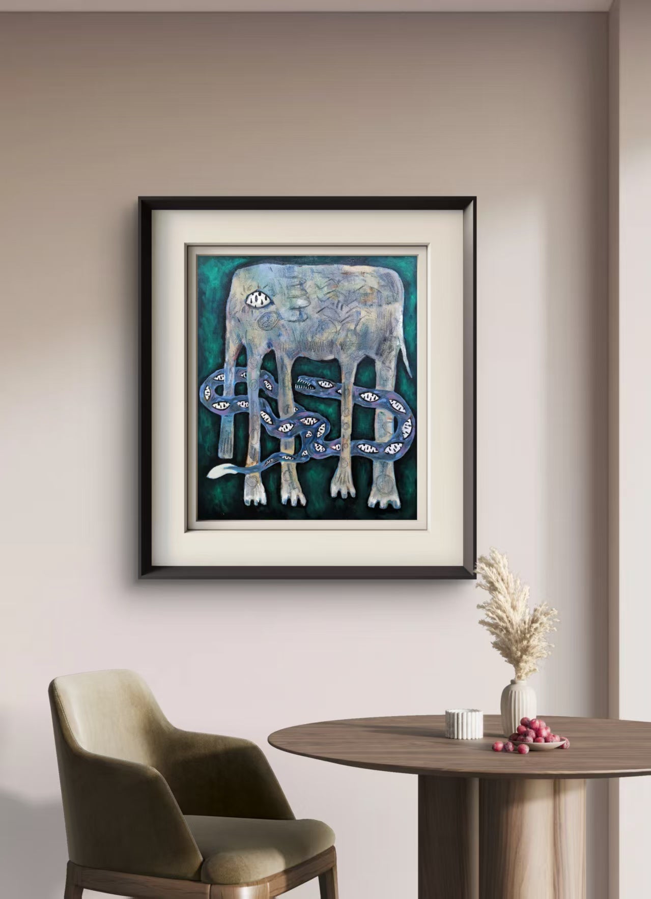 Sinking - Oil on Canvas 19.7'' × 23.6'' | Chinese Original Painting | Magic Bear Art