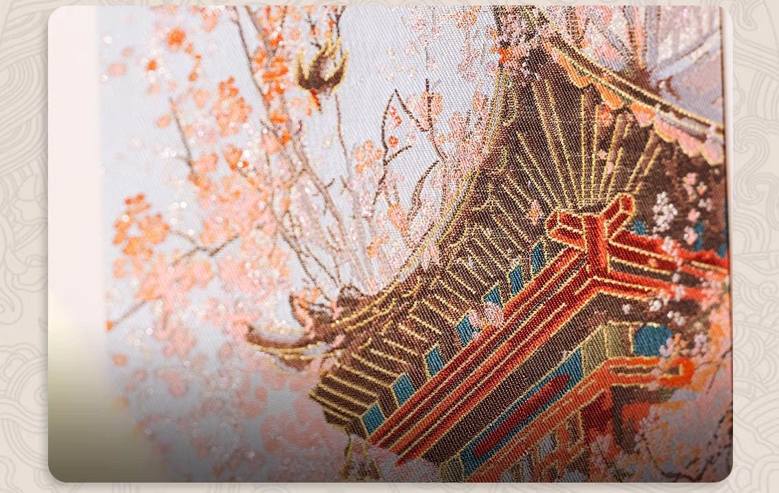 Spring Swallows in Bloom | Chinese Original Painting | Magic Bear Art