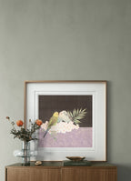 Tea Gathering - Ink and Color on Silk 15.6'' × 15.2'' | Chinese Original Painting | Magic Bear Art