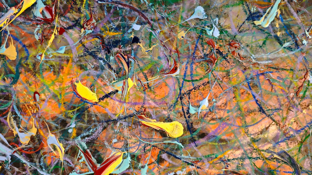 The Density of Thought | Mixed Media, 26.8" × 26.8" | Original Painting by Chinese Artist | Magic Bear Art