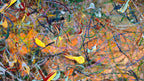 The Density of Thought | Mixed Media, 26.8" × 26.8" | Original Painting by Chinese Artist | Magic Bear Art