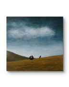 The Gaze Upon Tibet Series， Acrylic on Xuan Paper 27.6'' × 27.6'' | Chinese Original Painting | Magic Bear Art