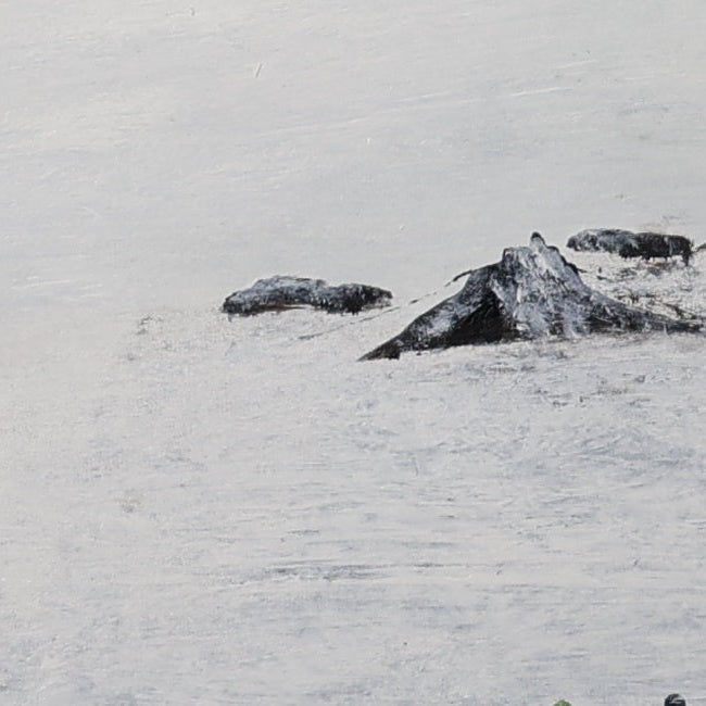 The Gaze Upon Tibet Series，27.6" × 27.6" | Original Painting by Chinese Artist | Magic Bear Art