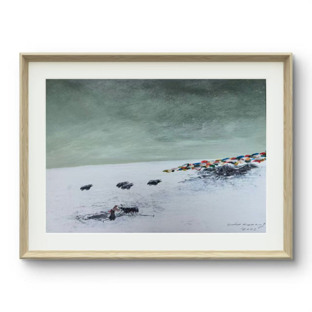 The Home Within Reach — 20.5''×14.6 ''Small Format Oil | Chinese Original Painting | Magic Bear Art