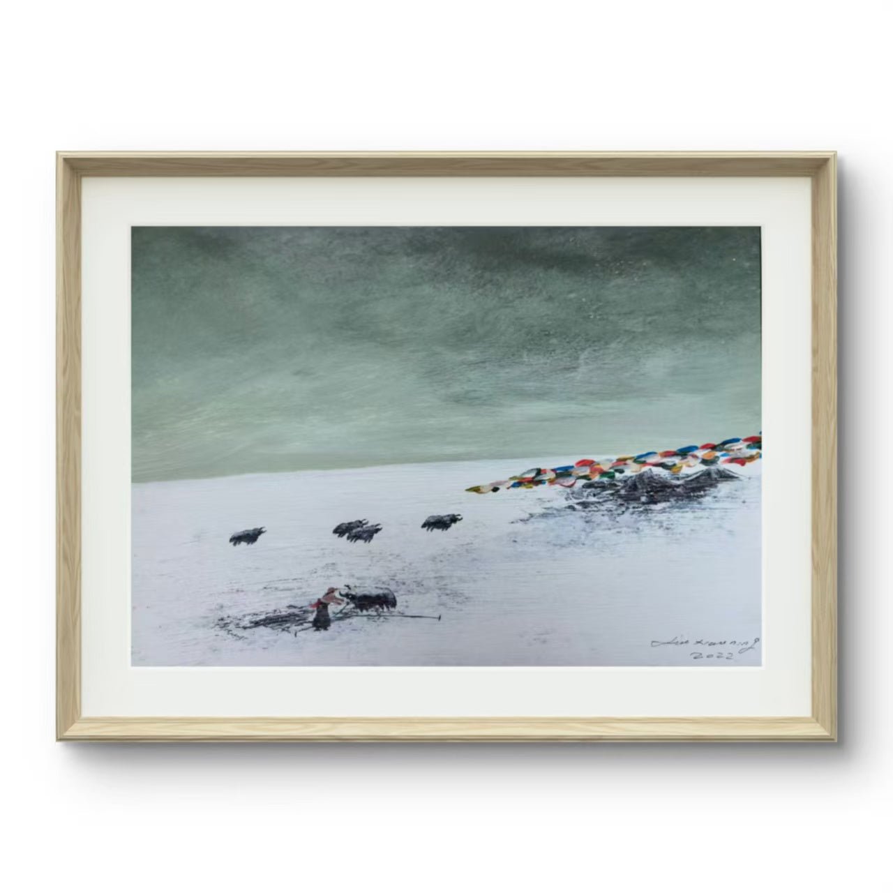 The Home Within Reach — 20.5''×14.6 ''Small Format Oil | Chinese Original Painting | Magic Bear Art