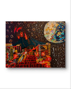 The Nebula of Imagination Series — Psyche，15.7''× 19.7'' | Chinese Original Painting | Magic Bear Art