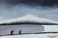 The Pilgrims — 23.2''×15'' Small Format Oil | Original Painting by Chinese Artist | Magic Bear Art