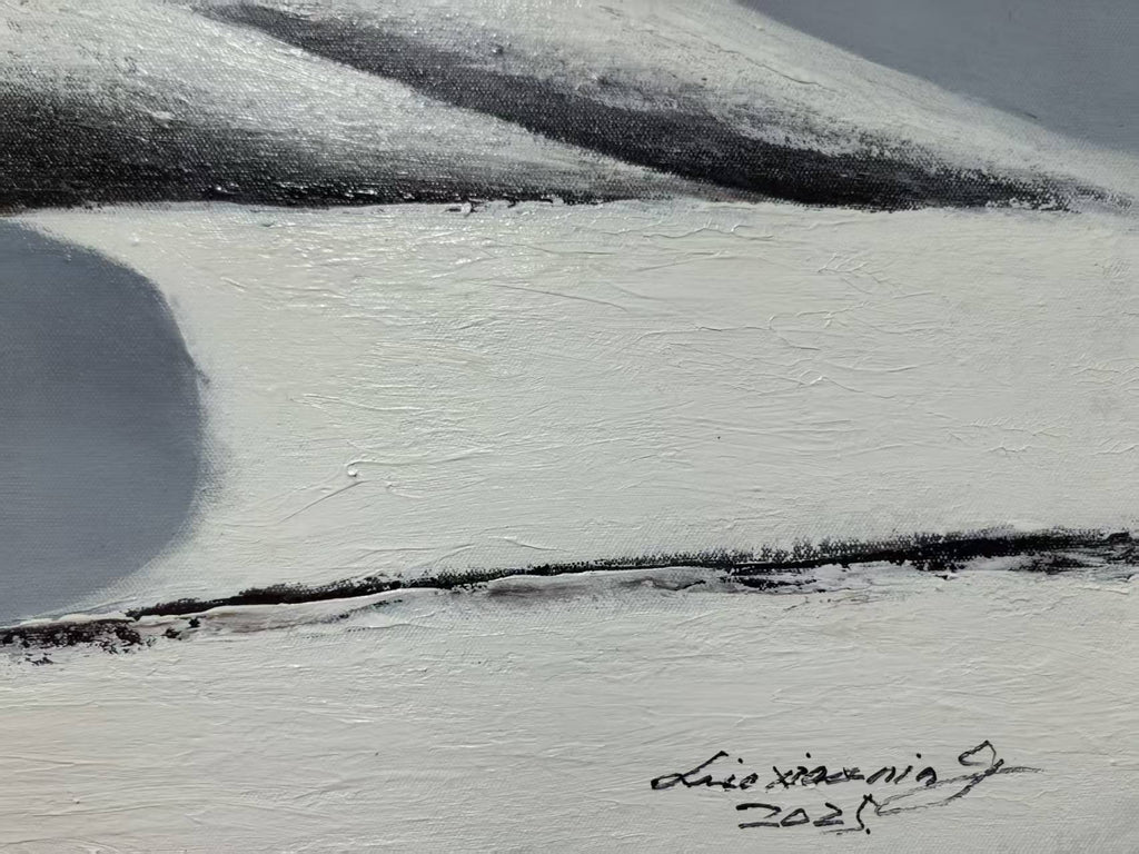 The Pilgrims —59.1''×31.5'' Large Format Oil | Original Painting by Chinese Artist | Magic Bear Art