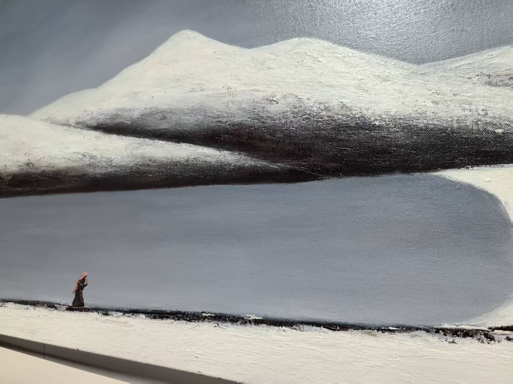 The Pilgrims —59.1''×31.5'' Large Format Oil | Original Painting by Chinese Artist | Magic Bear Art