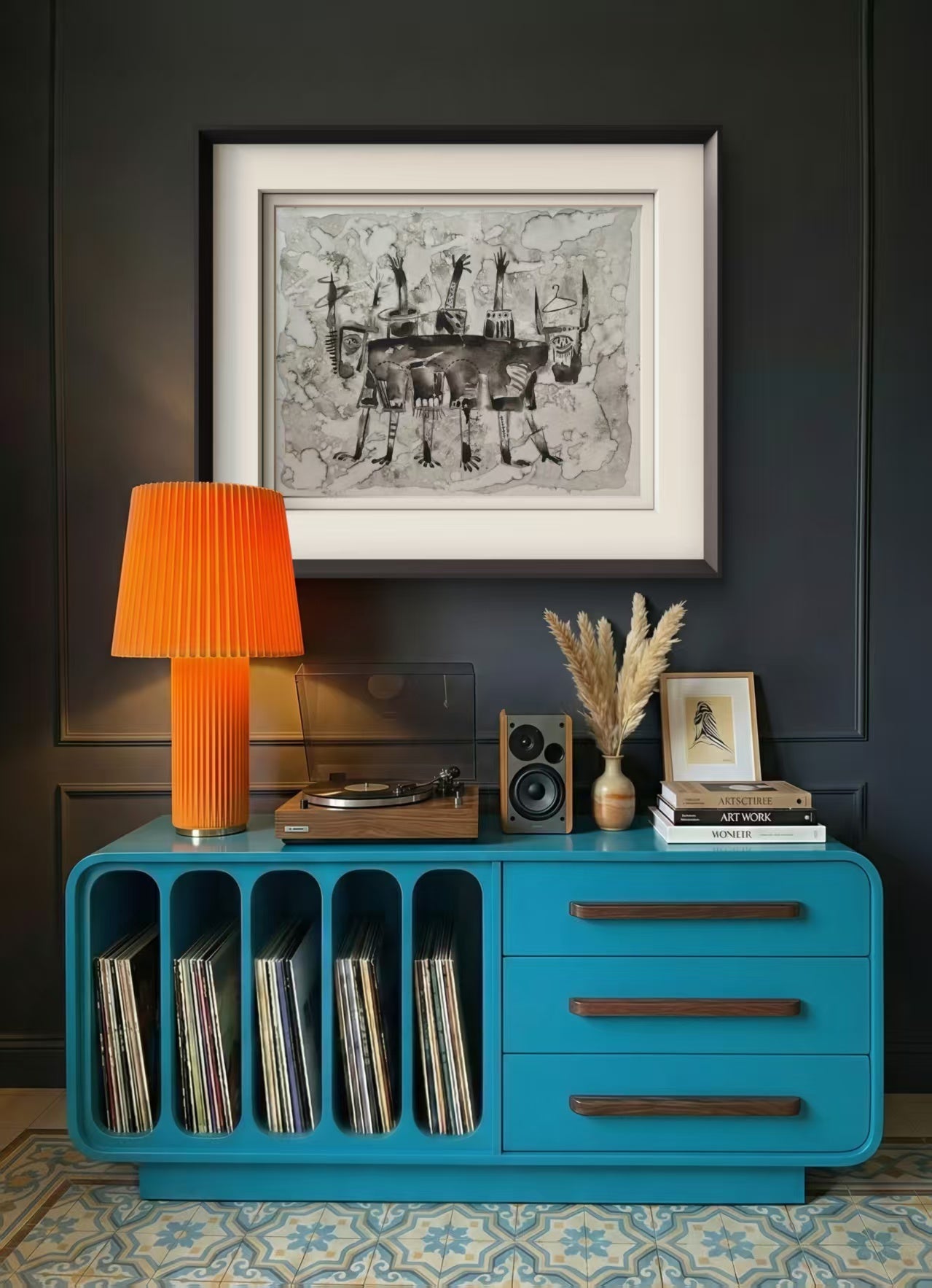 The Shapeshifter - Ink on Canvas 27.6″ × 35.4″ | Chinese Original Painting | Magic Bear Art