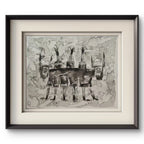 The Shapeshifter - Ink on Canvas 27.6″ × 35.4″ | Chinese Original Painting | Magic Bear Art
