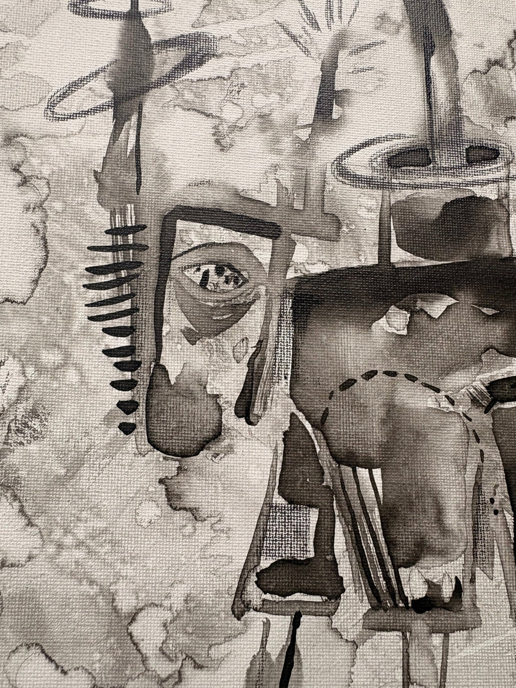 The Shapeshifter - Ink on Canvas 27.6″ × 35.4″ | Chinese Original Painting | Magic Bear Art