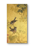 Whisper Among the Branches - Ink and Color 9.8'' × 5.1'' | Chinese Original Painting | Magic Bear Art