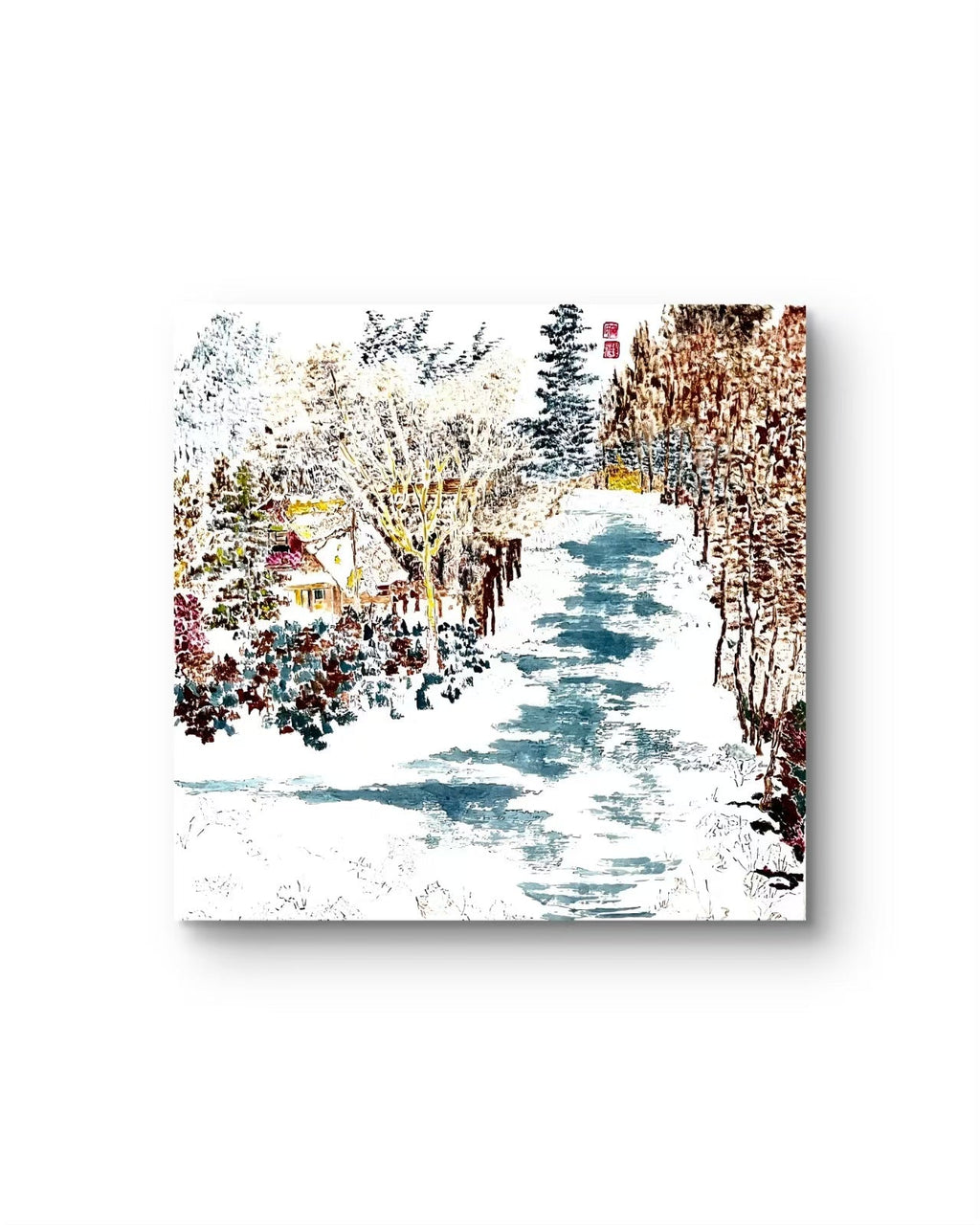 Winter Blessings | Chinese Original Painting | Magic Bear Art